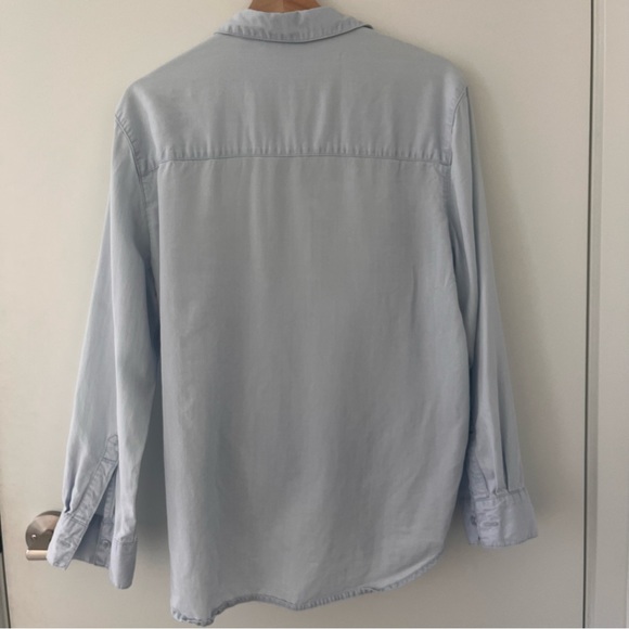 Oversized Tie-Up Light Wash Denim Shirt by Cheap Monday Size Small - Picture 6 of 10